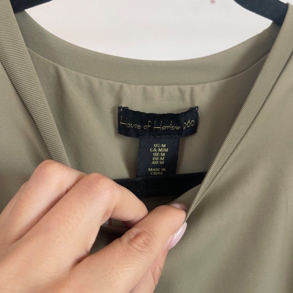 House of Harlow olive green bodysuit - Picture 2 of 3